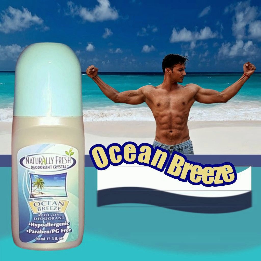 Natural Deodorant Ocean Breeze for men roll-on